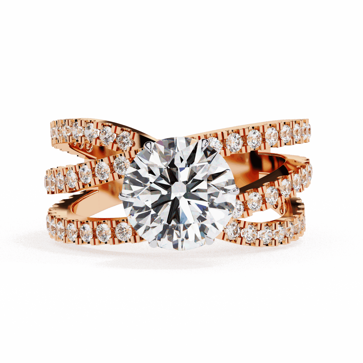 1.75 Carat Round Subtle Shine Ring in Moissanite | House of Estara