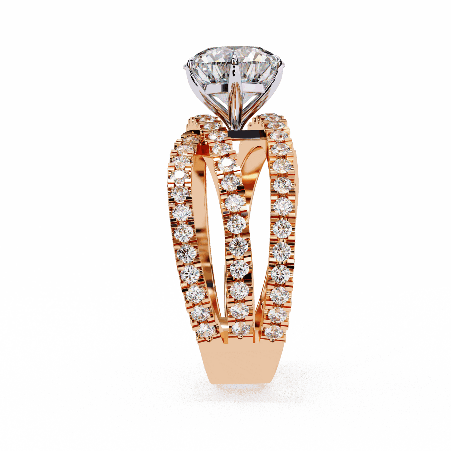 1.75 Carat Round Subtle Shine Ring in Moissanite | House of Estara