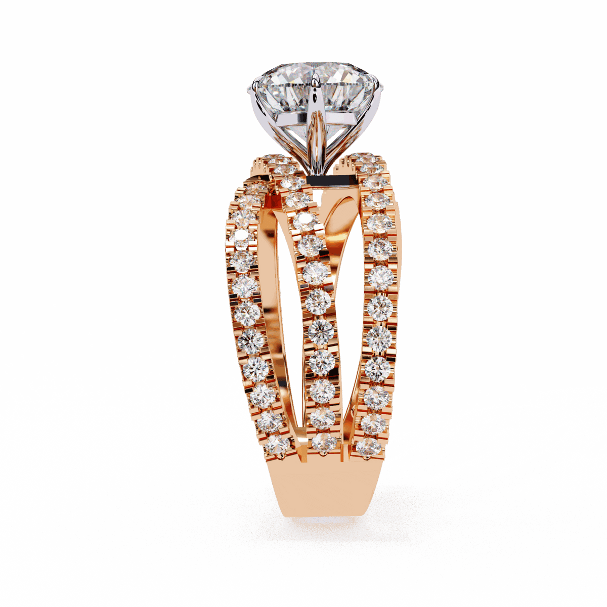 1.75 Carat Round Subtle Shine Ring in Moissanite | House of Estara