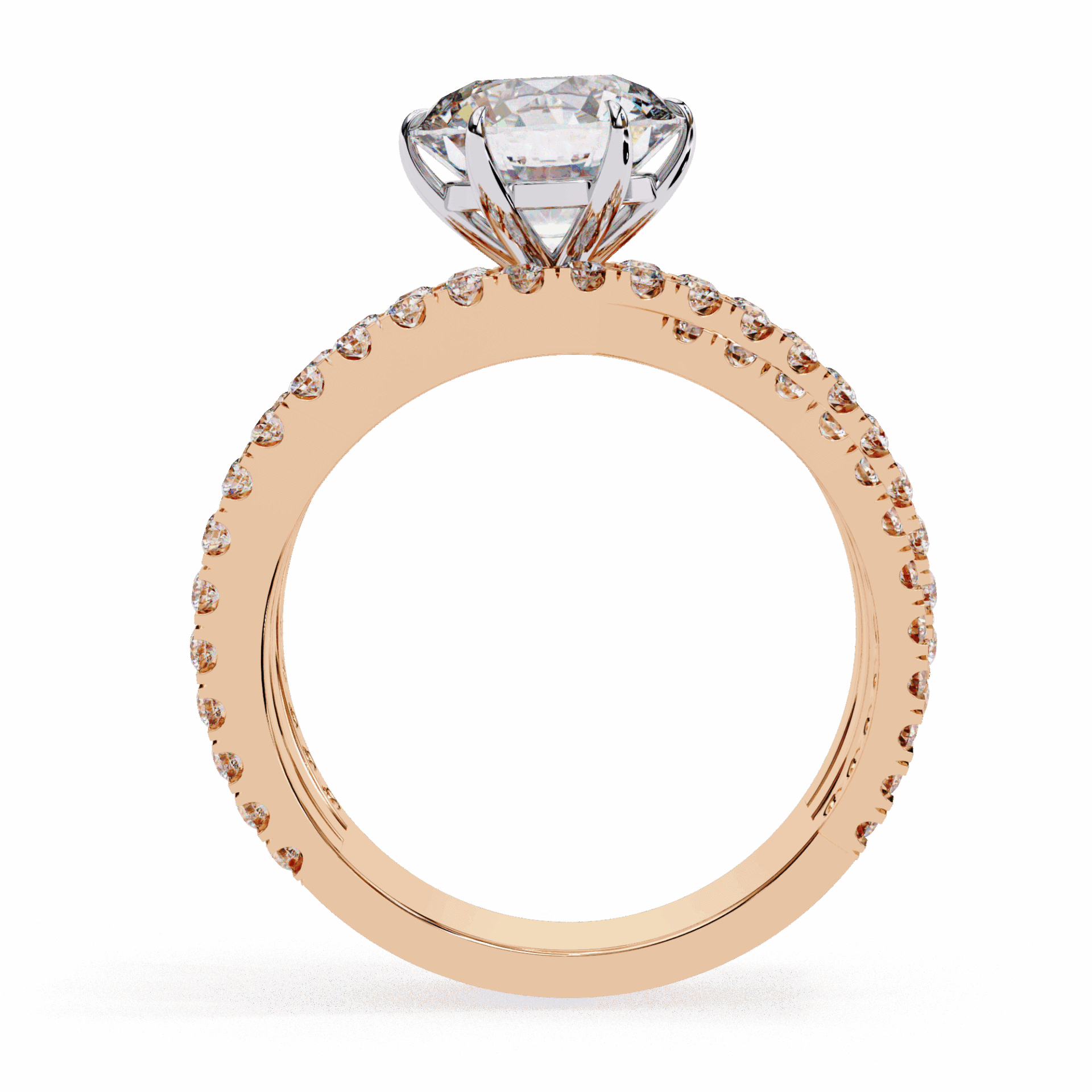 1.75 Carat Round Subtle Shine Ring in Moissanite | House of Estara