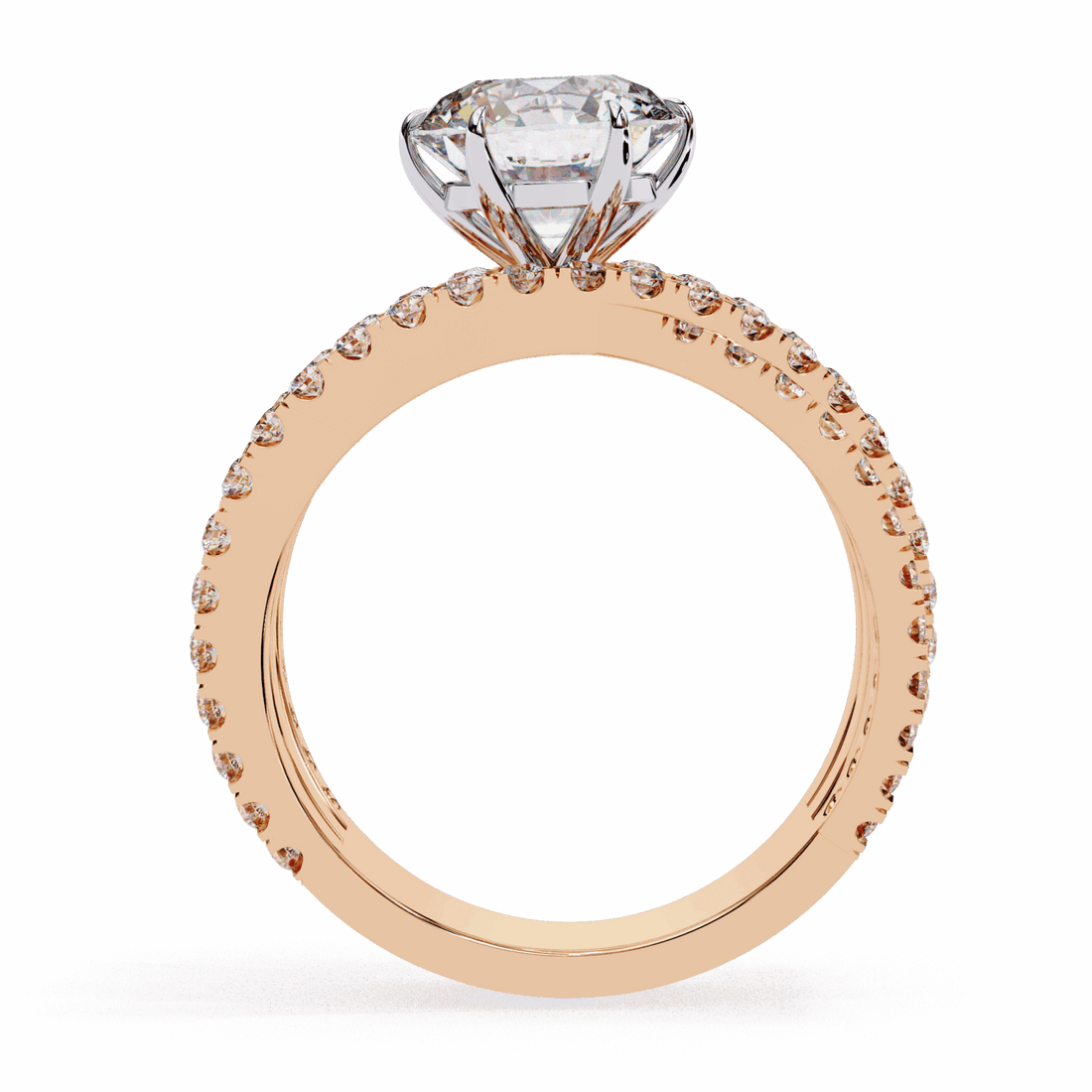 1.75 Carat Round Subtle Shine Ring in Moissanite | House of Estara