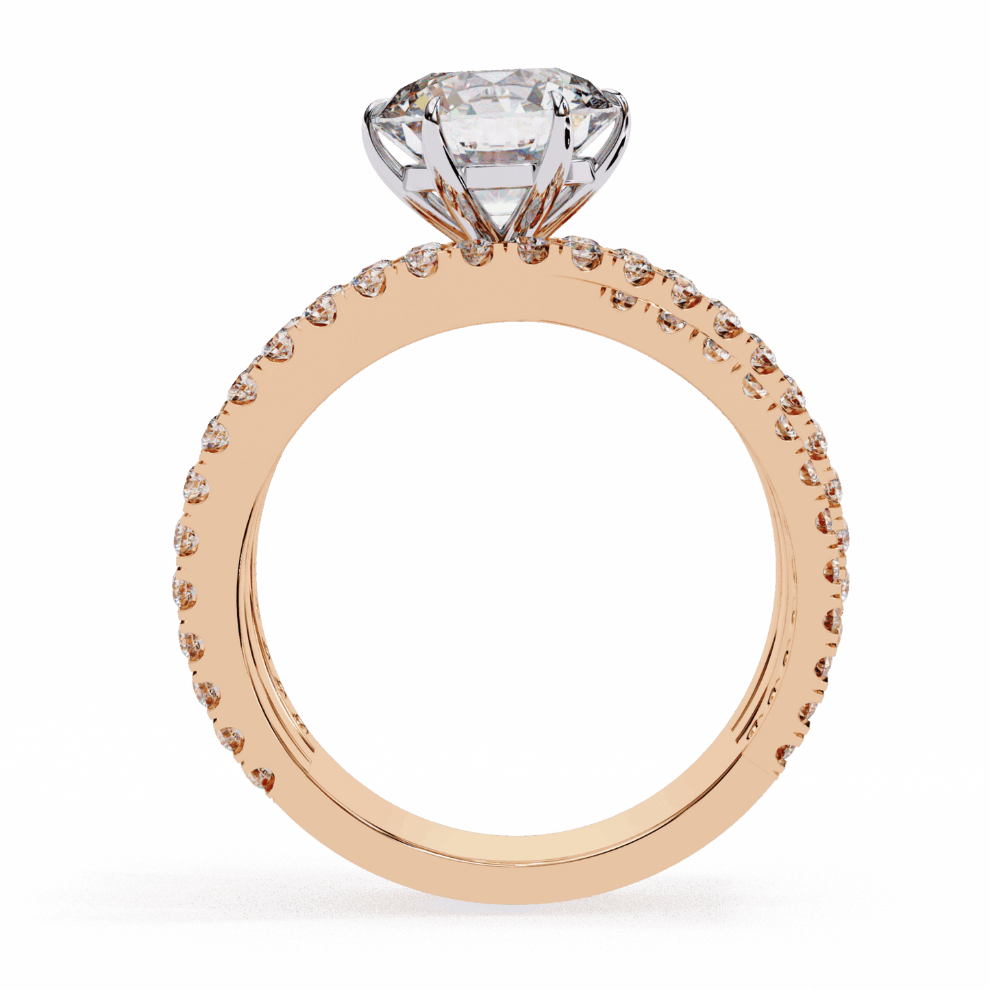 1.75 Carat Round Subtle Shine Ring in Moissanite | House of Estara