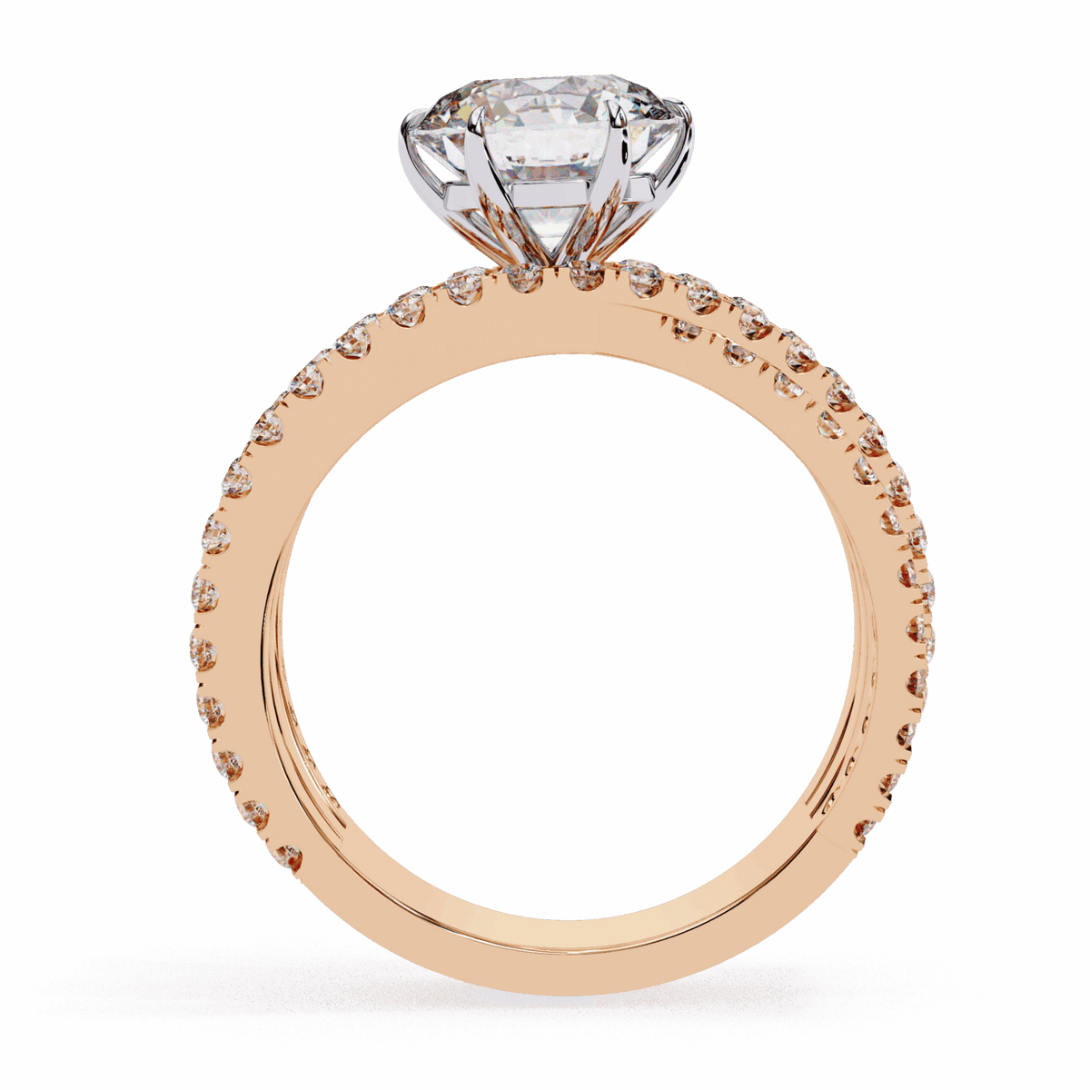 1.75 Carat Round Subtle Shine Ring in Moissanite | House of Estara