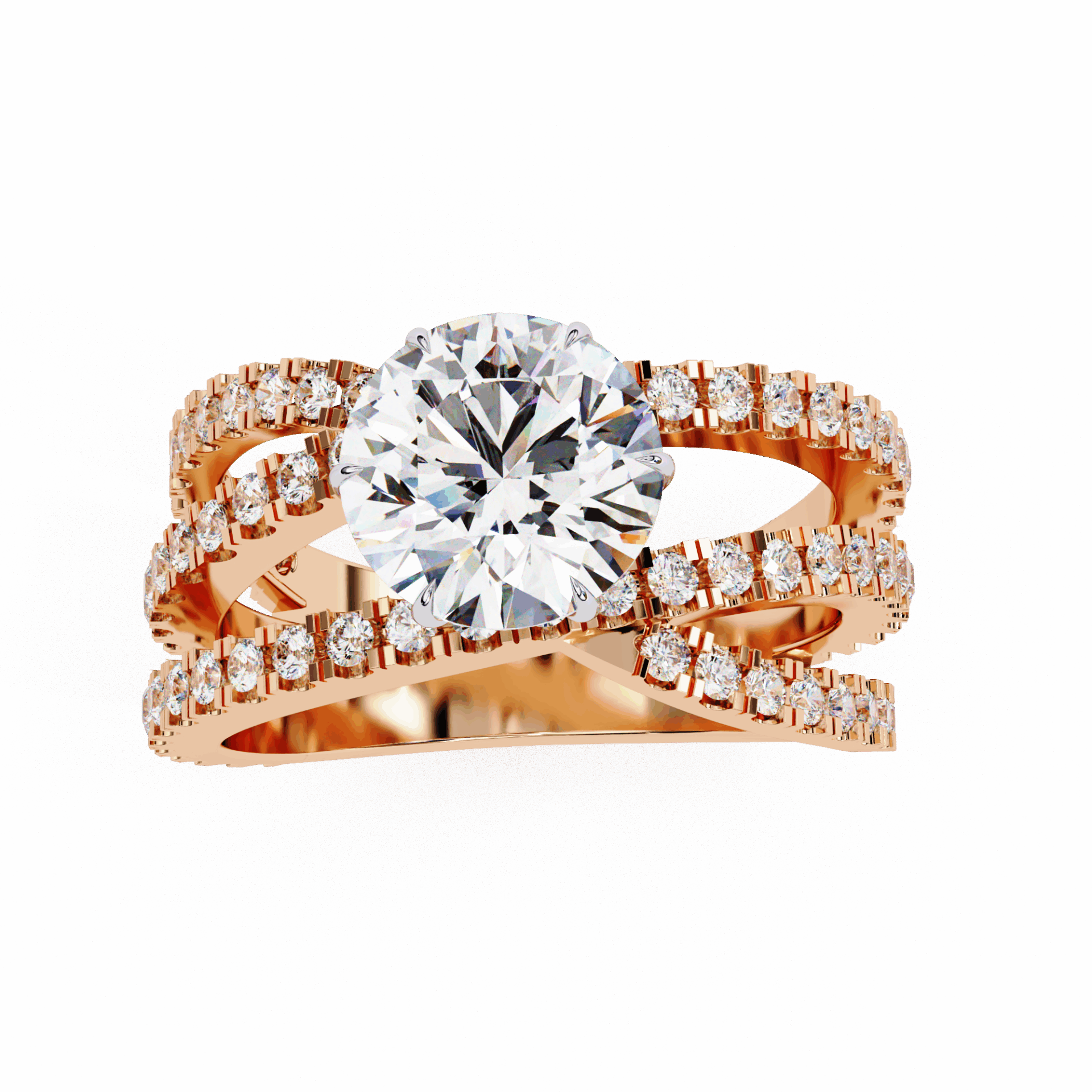 1.75 Carat Round Subtle Shine Ring in Moissanite | House of Estara