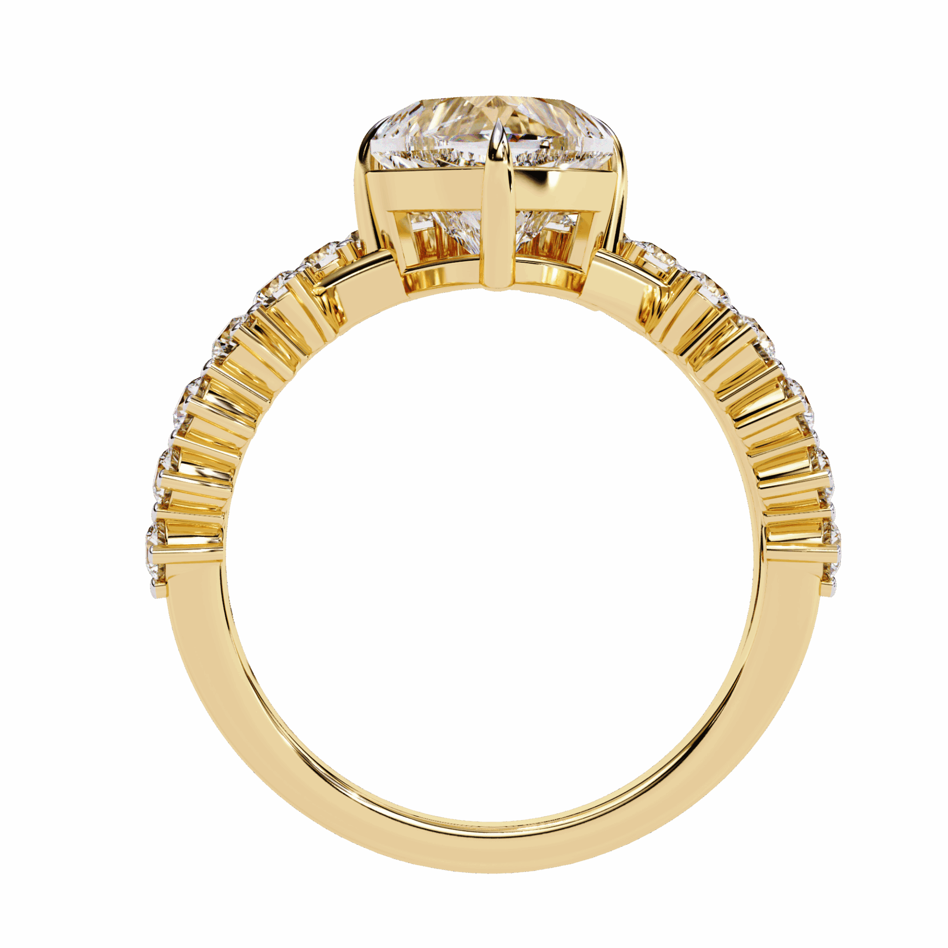 2.5 Carat Heart Signature Wear Ring in Moissanite | House of Estara
