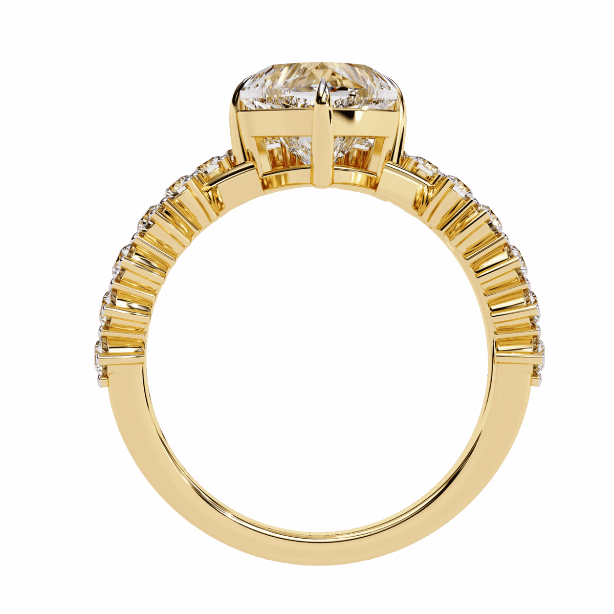 2.5 Carat Heart Signature Wear Ring in Moissanite | House of Estara
