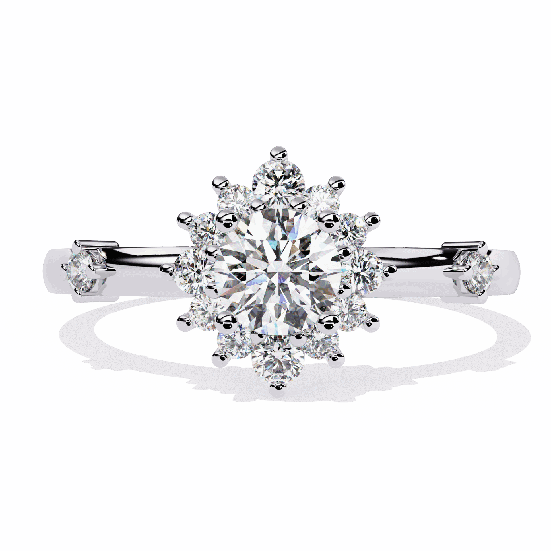 0.5 Carat Round Signature Wear Ring in Moissanite | House of Estara