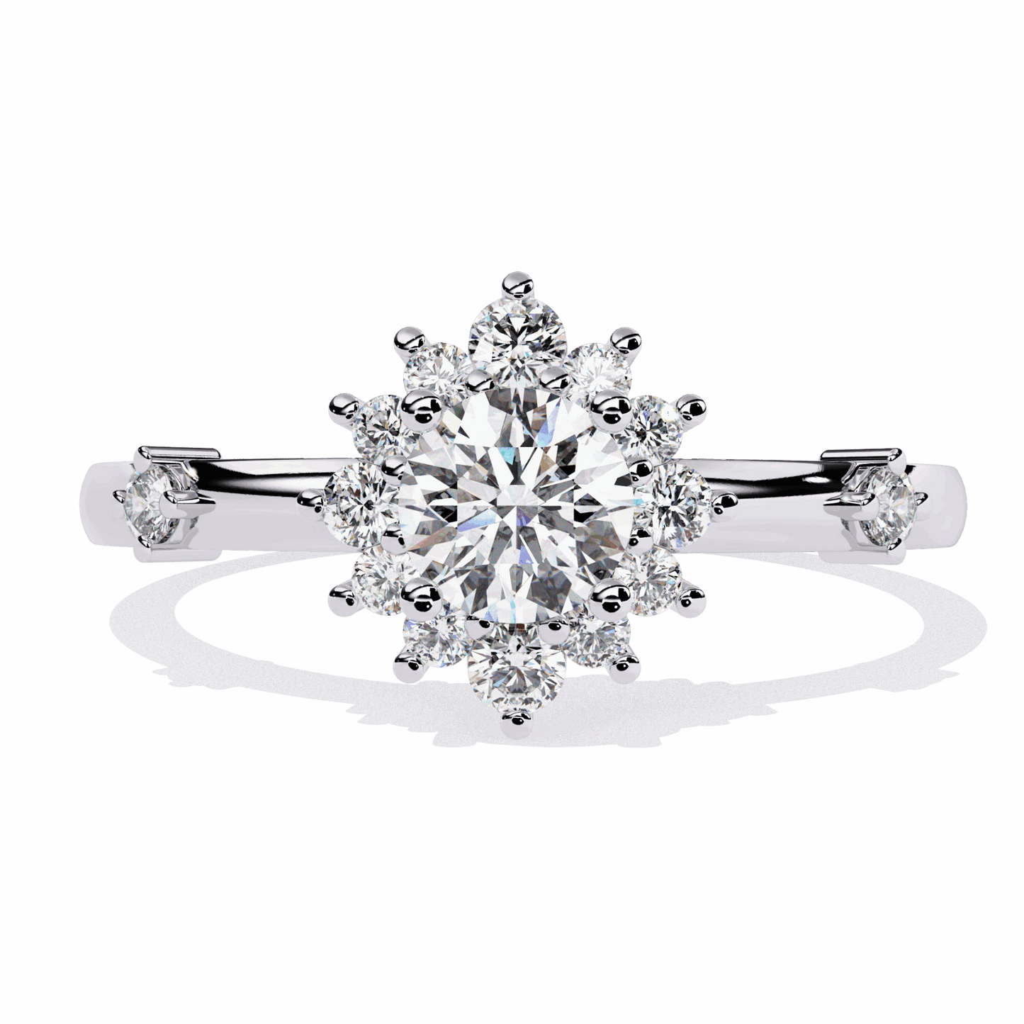 0.5 Carat Round Signature Wear Ring in Moissanite | House of Estara