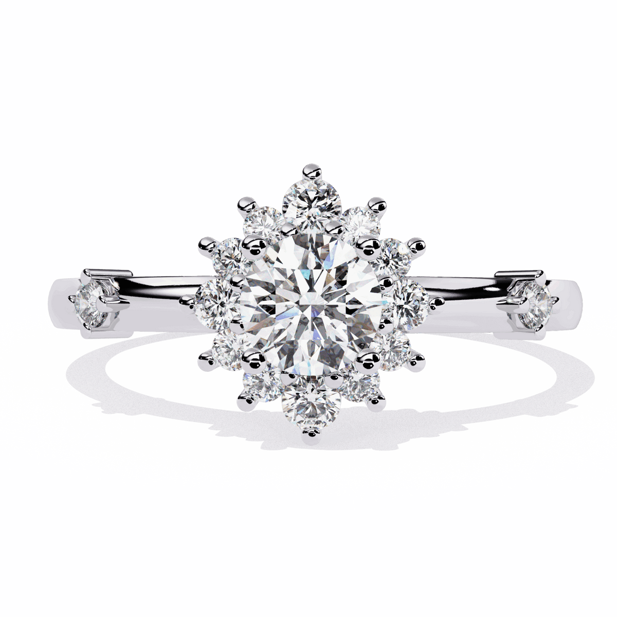 0.5 Carat Round Signature Wear Ring in Moissanite | House of Estara