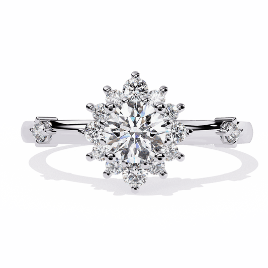 0.5 Carat Round Signature Wear Ring in Moissanite | House of Estara