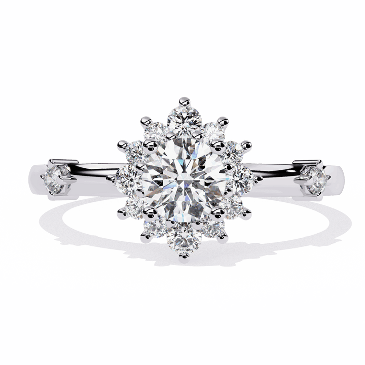 0.5 Carat Round Signature Wear Ring in Moissanite | House of Estara