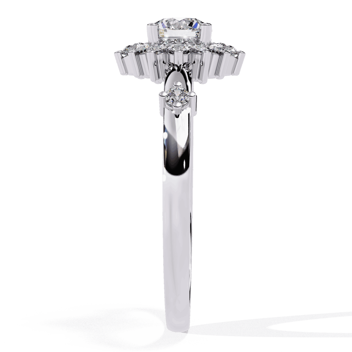 0.5 Carat Round Signature Wear Ring in Moissanite | House of Estara