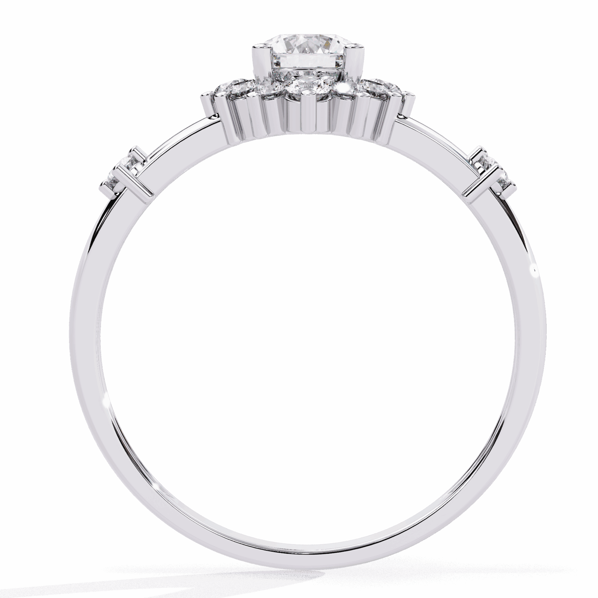 0.5 Carat Round Signature Wear Ring in Moissanite | House of Estara
