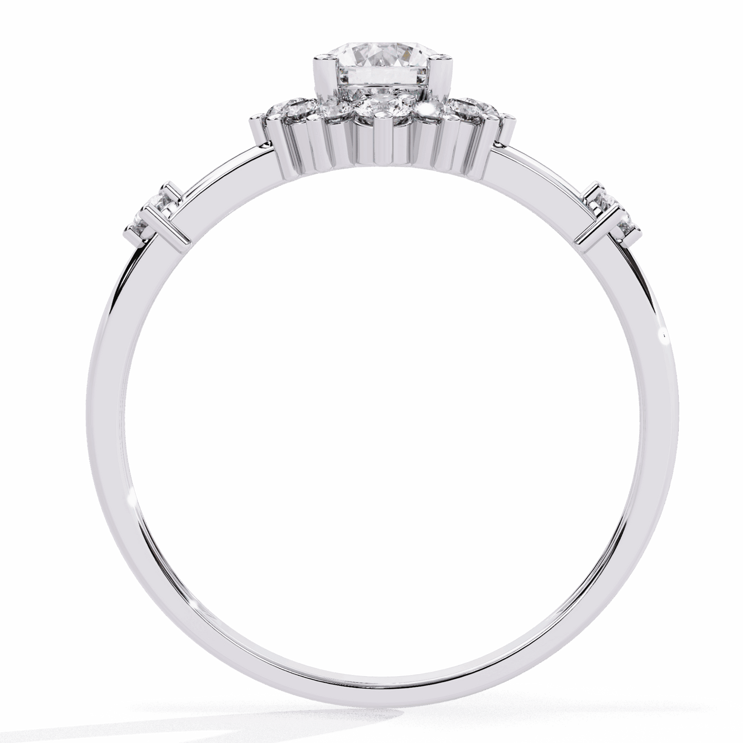 0.5 Carat Round Signature Wear Ring in Moissanite | House of Estara