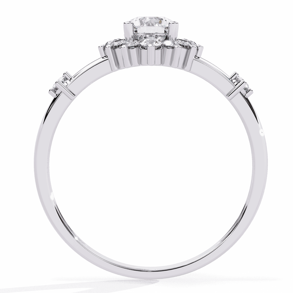 0.5 Carat Round Signature Wear Ring in Moissanite | House of Estara