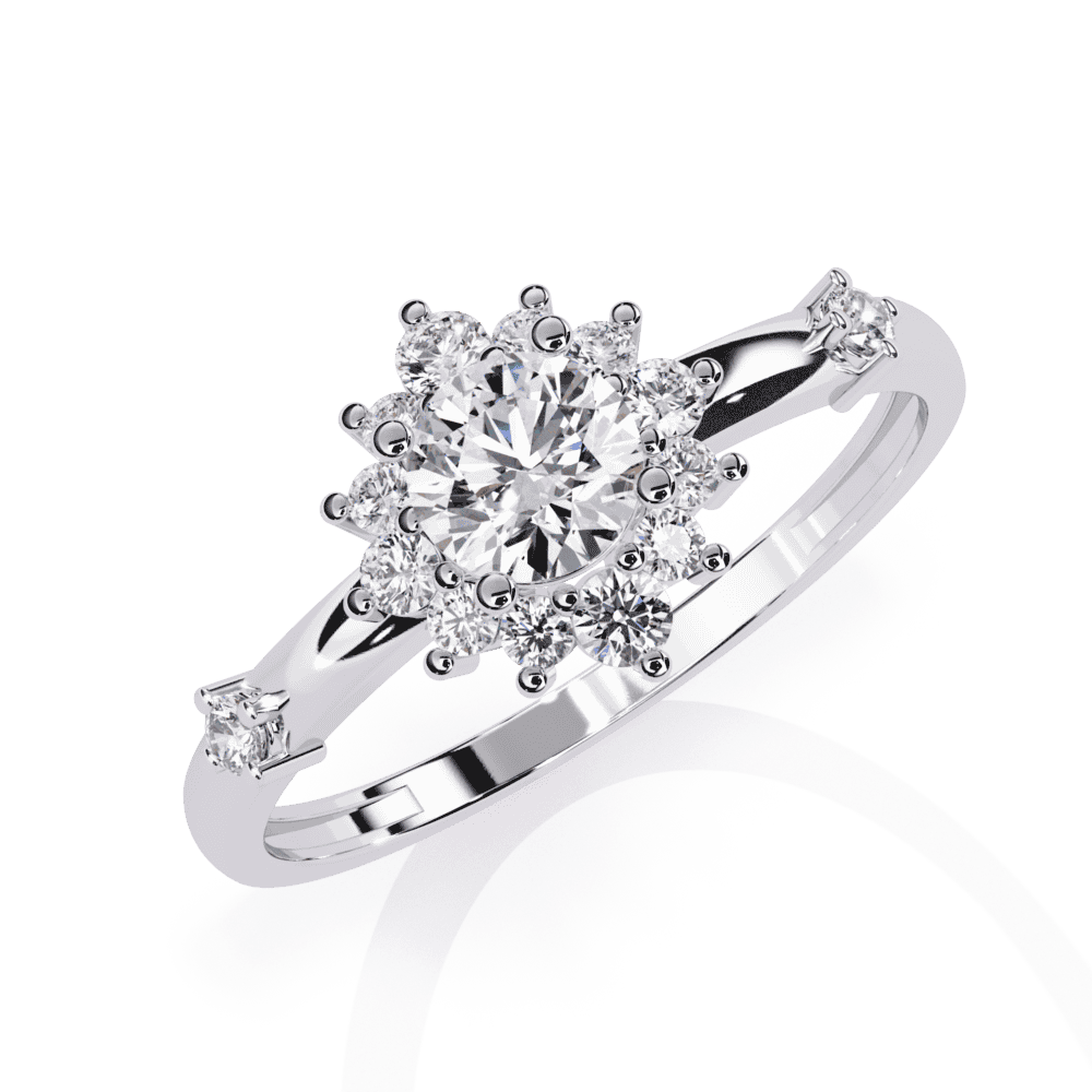 0.5 Carat Round Signature Wear Ring in Moissanite | House of Estara