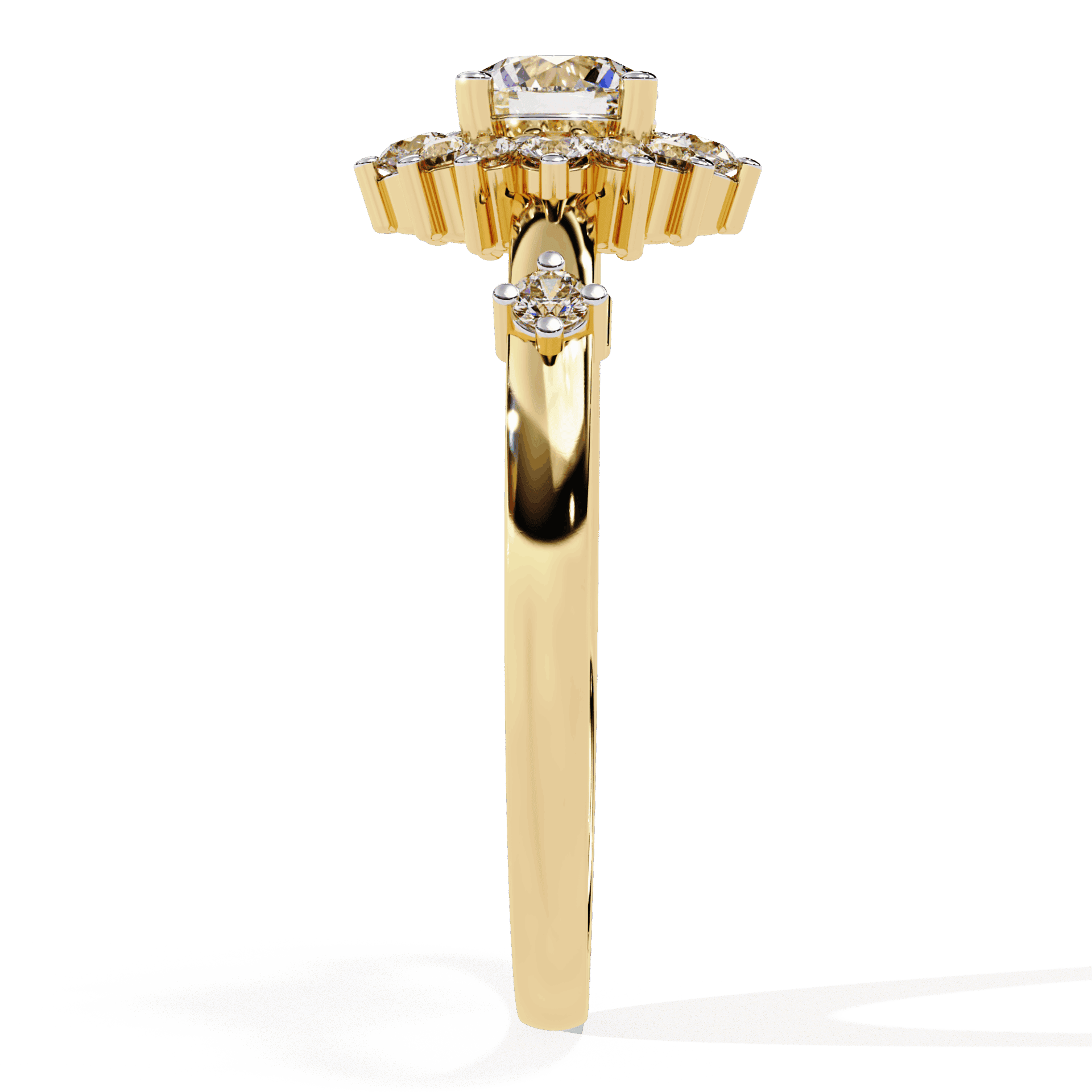 0.5 Carat Round Signature Wear Ring in Moissanite | House of Estara