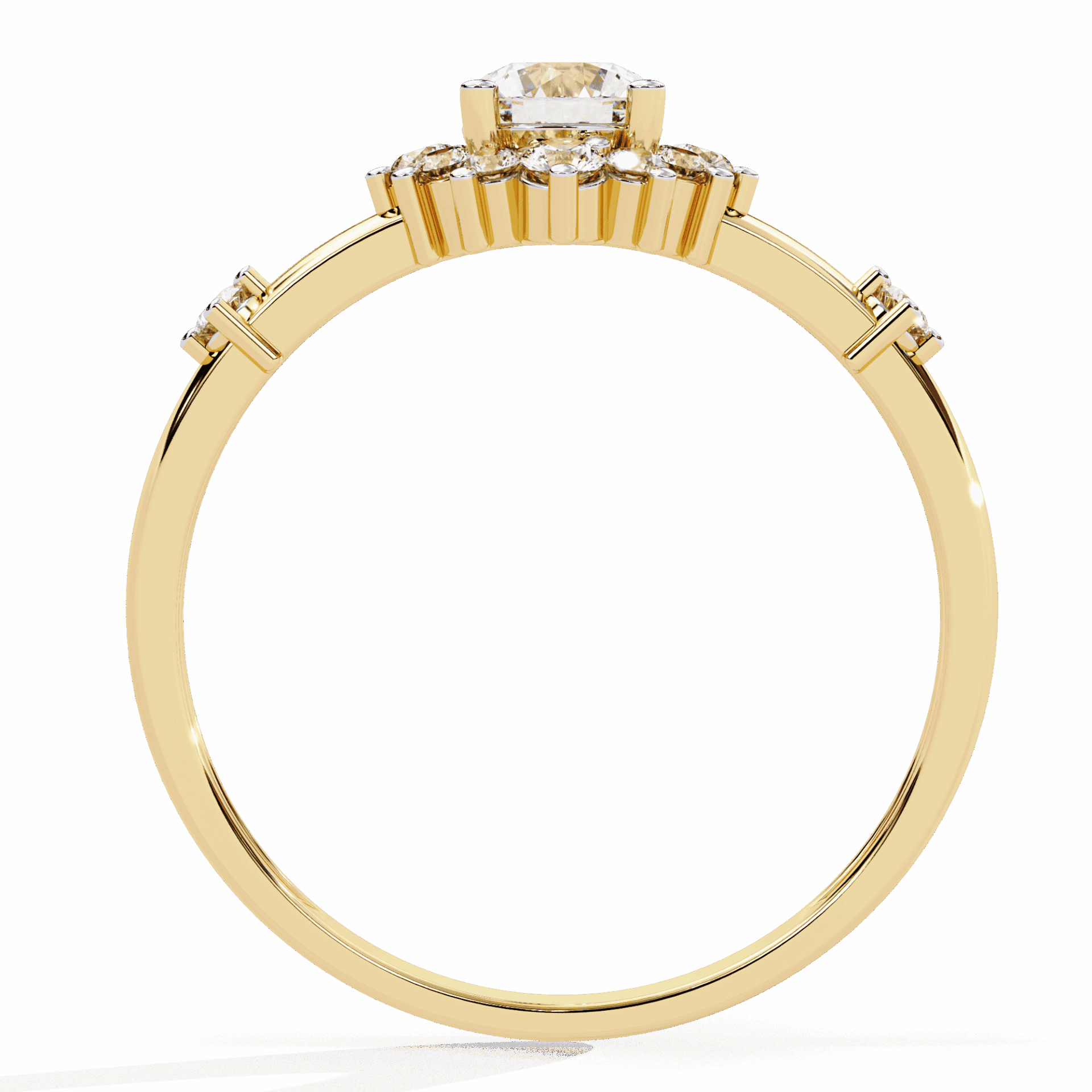 0.5 Carat Round Signature Wear Ring in Moissanite | House of Estara