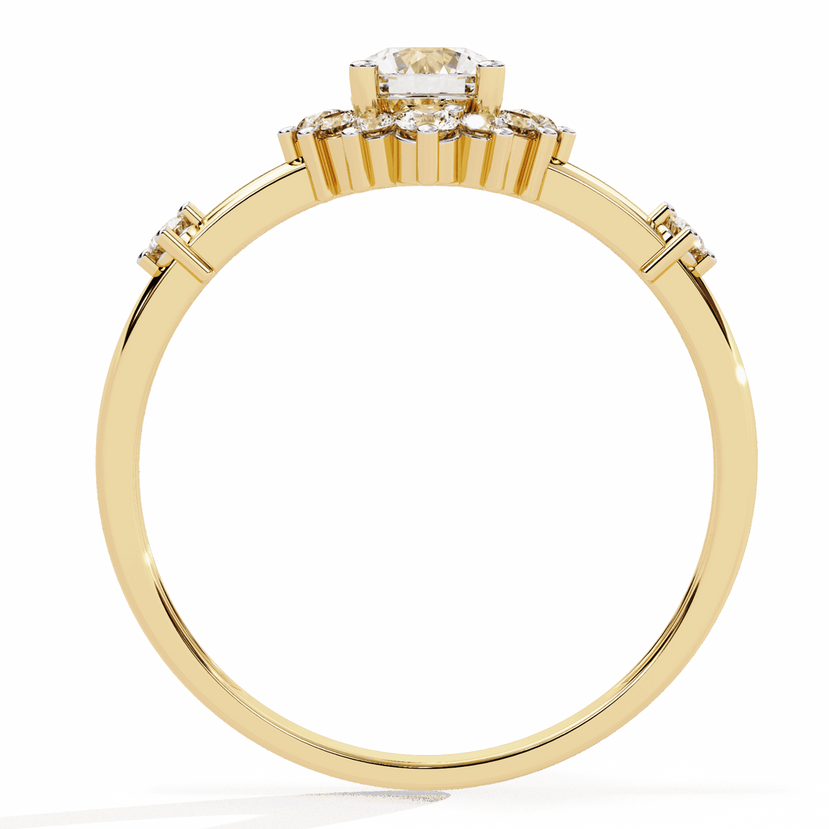 0.5 Carat Round Signature Wear Ring in Moissanite | House of Estara