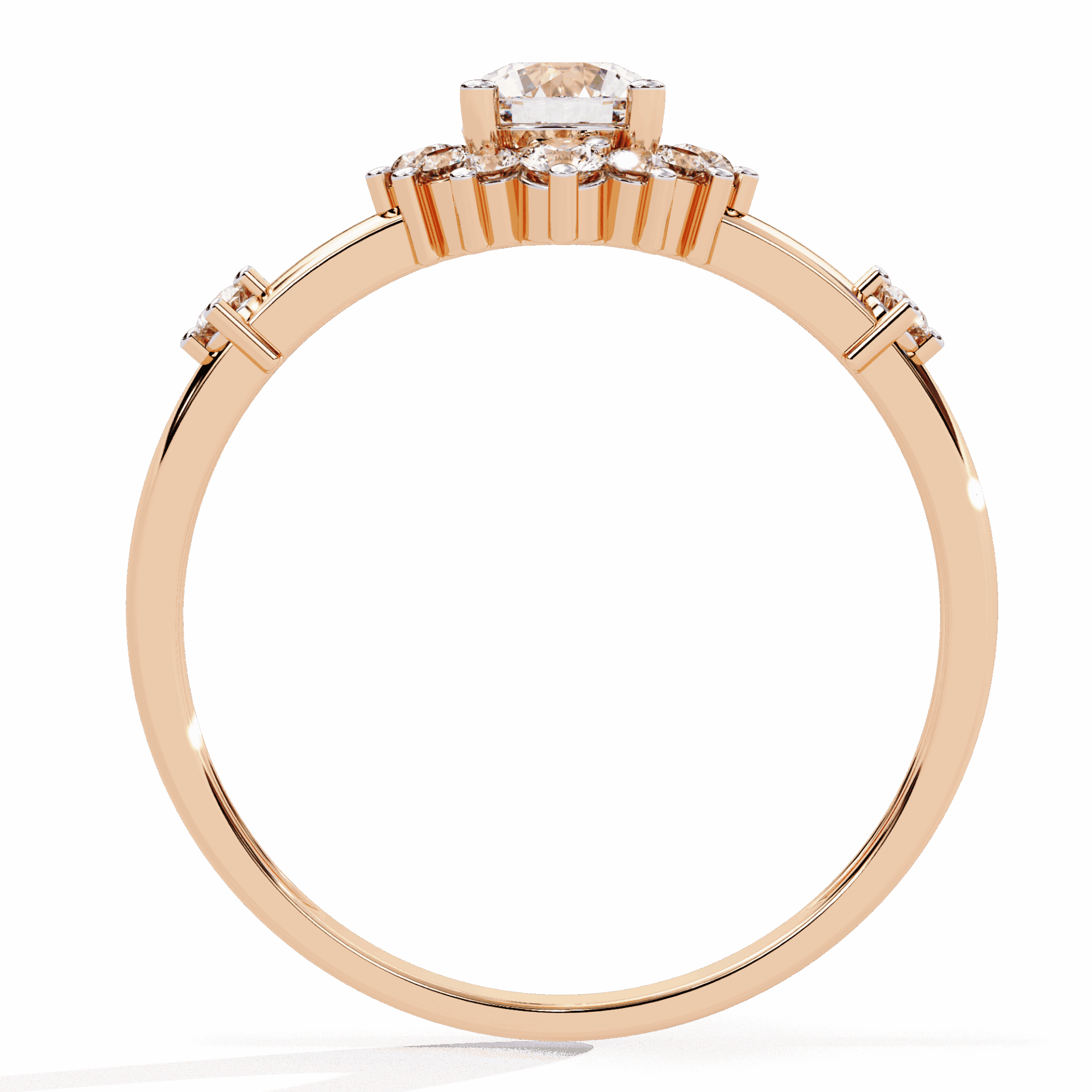 0.5 Carat Round Signature Wear Ring in Moissanite | House of Estara