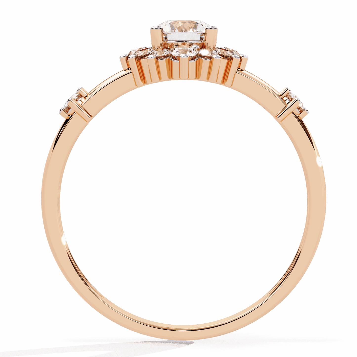 0.5 Carat Round Signature Wear Ring in Moissanite | House of Estara