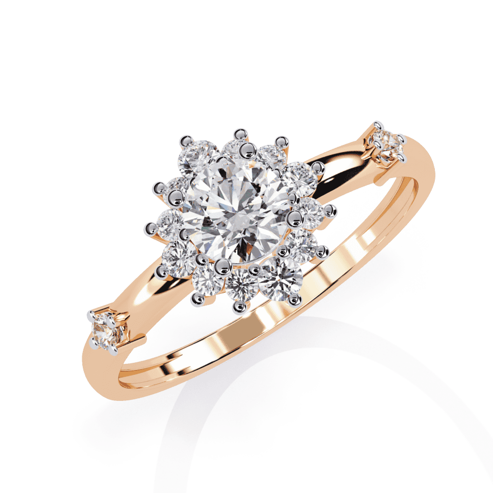 0.5 Carat Round Signature Wear Ring in Moissanite | House of Estara