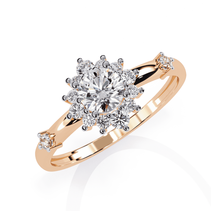 0.5 Carat Round Signature Wear Ring in Moissanite | House of Estara