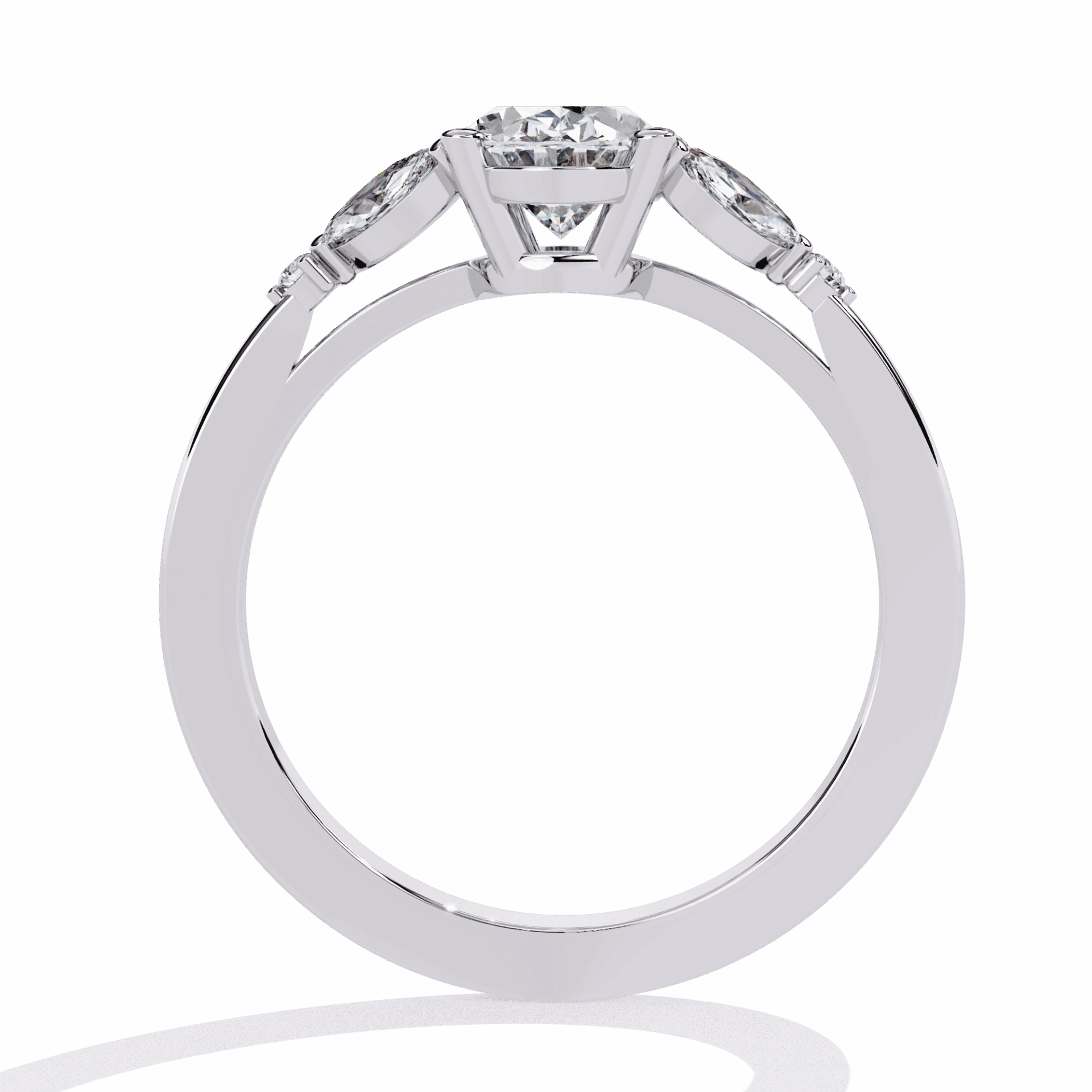 1.25 Carat Oval Minimal Statement Ring in Moissanite | House of Estara