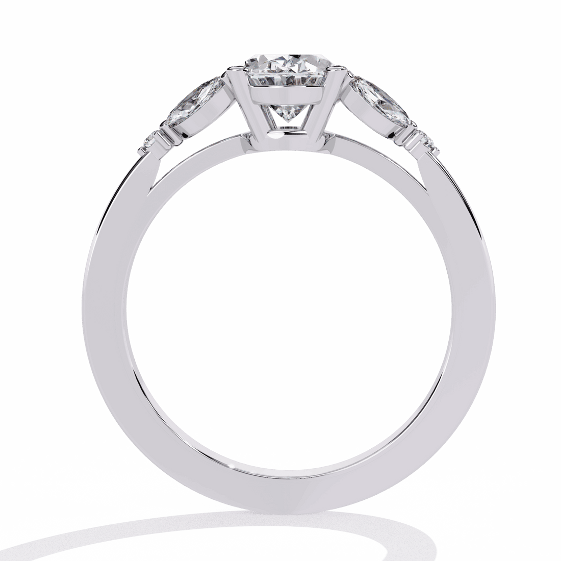 1.25 Carat Oval Minimal Statement Ring in Moissanite | House of Estara