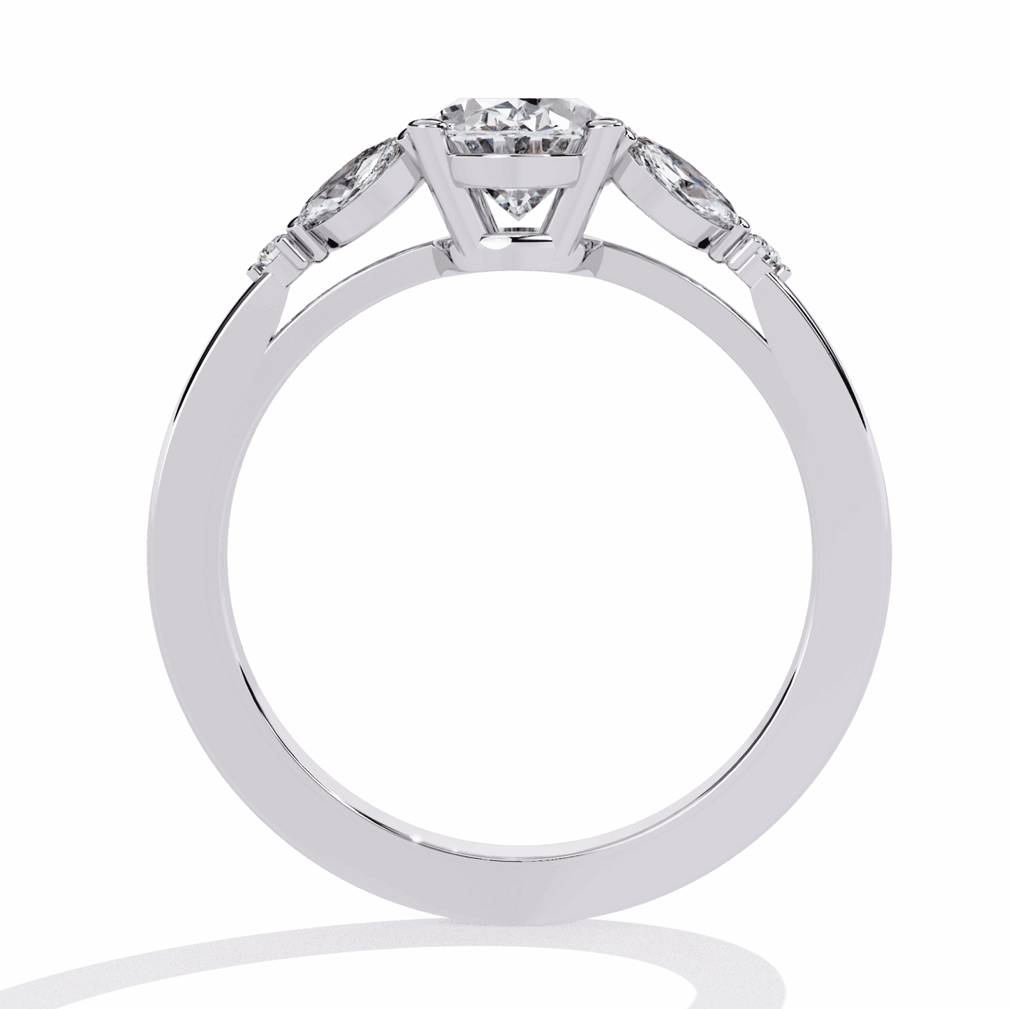 1.25 Carat Oval Minimal Statement Ring in Moissanite | House of Estara