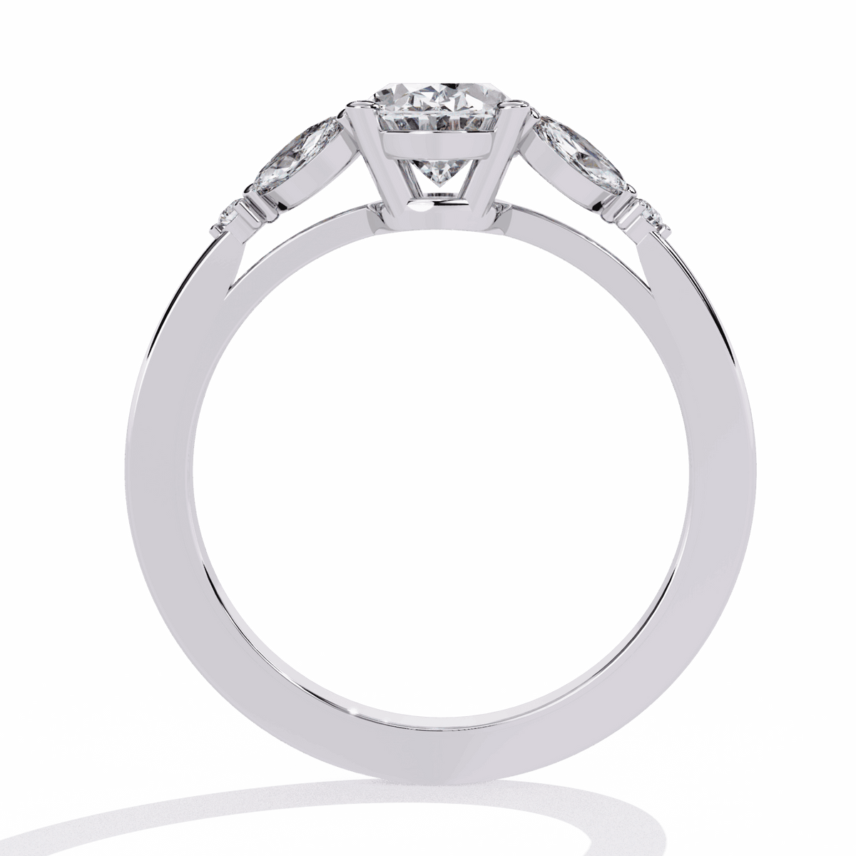 1.25 Carat Oval Minimal Statement Ring in Moissanite | House of Estara
