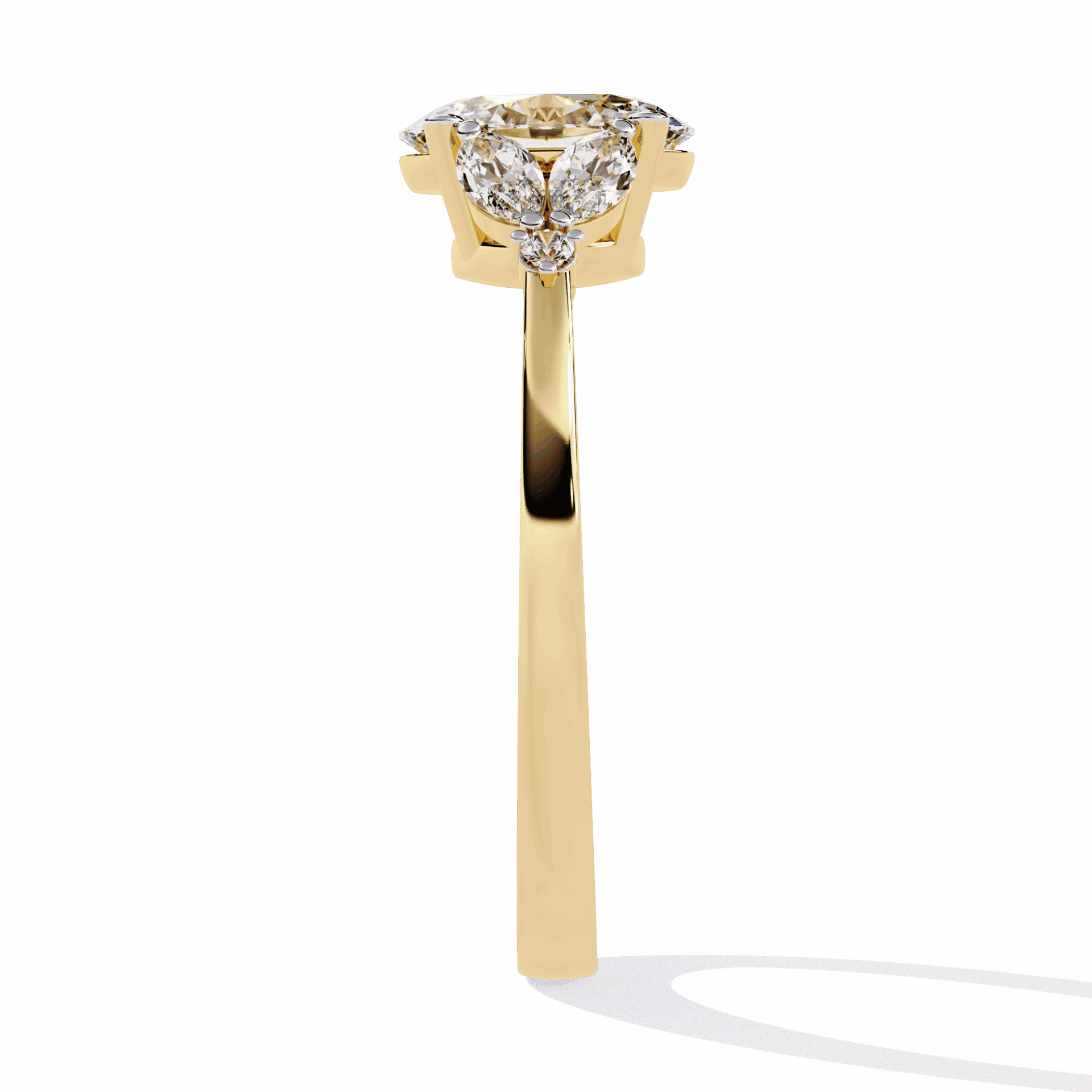 1.25 Carat Oval Minimal Statement Ring in Moissanite | House of Estara