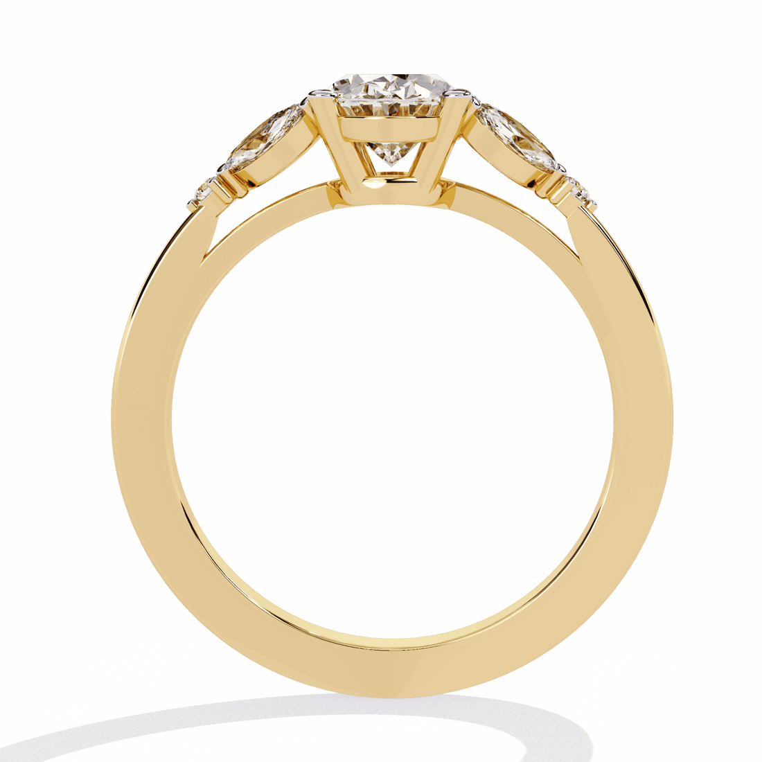 1.25 Carat Oval Minimal Statement Ring in Moissanite | House of Estara