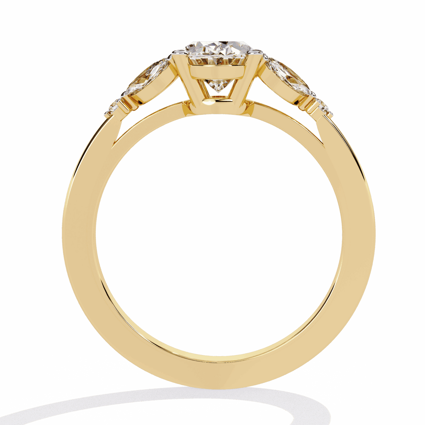 1.25 Carat Oval Minimal Statement Ring in Moissanite | House of Estara