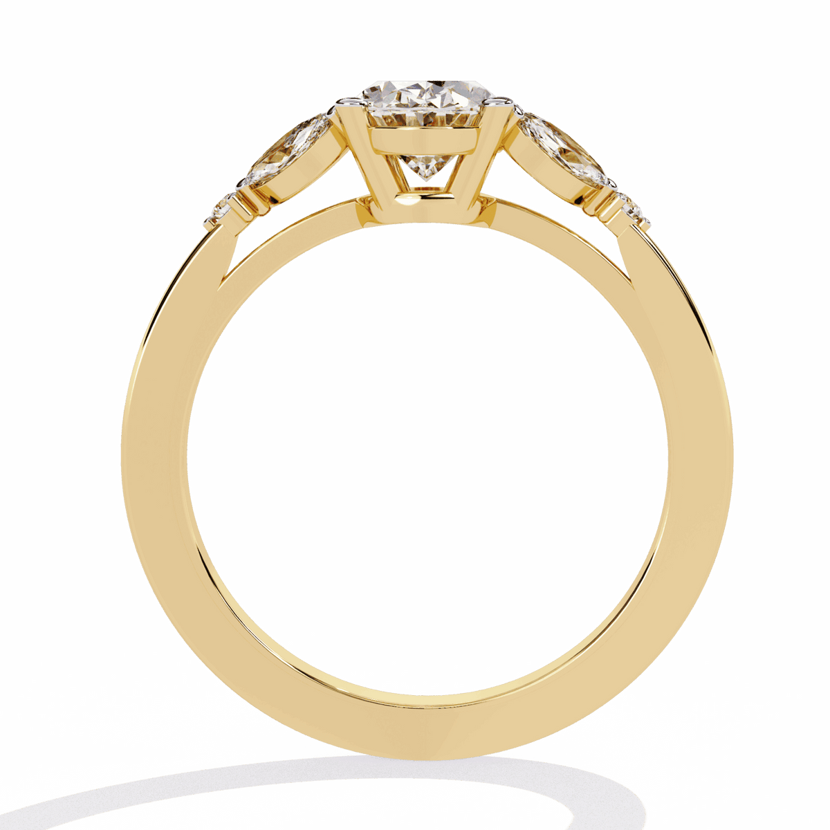 1.25 Carat Oval Minimal Statement Ring in Moissanite | House of Estara