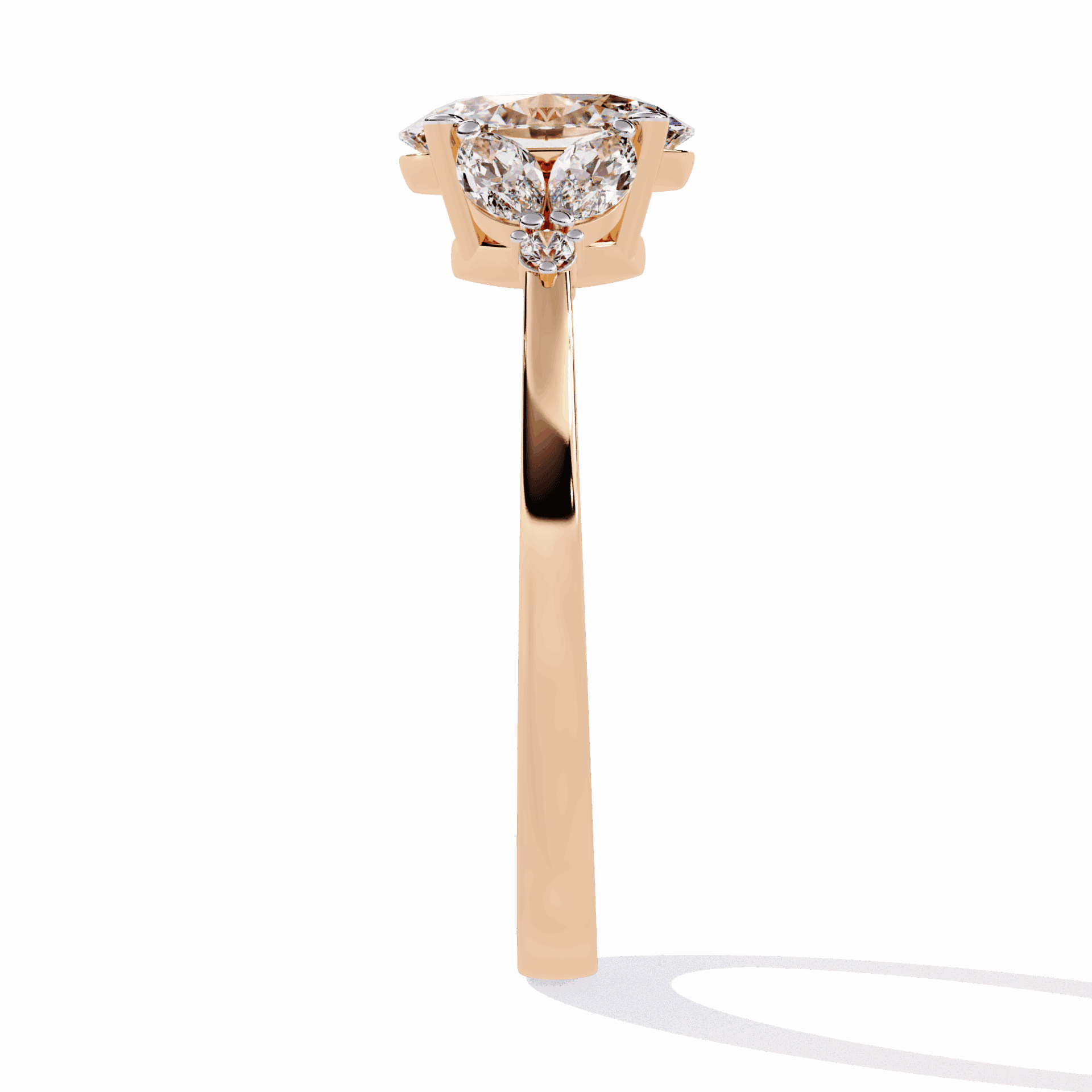 1.25 Carat Oval Minimal Statement Ring in Moissanite | House of Estara