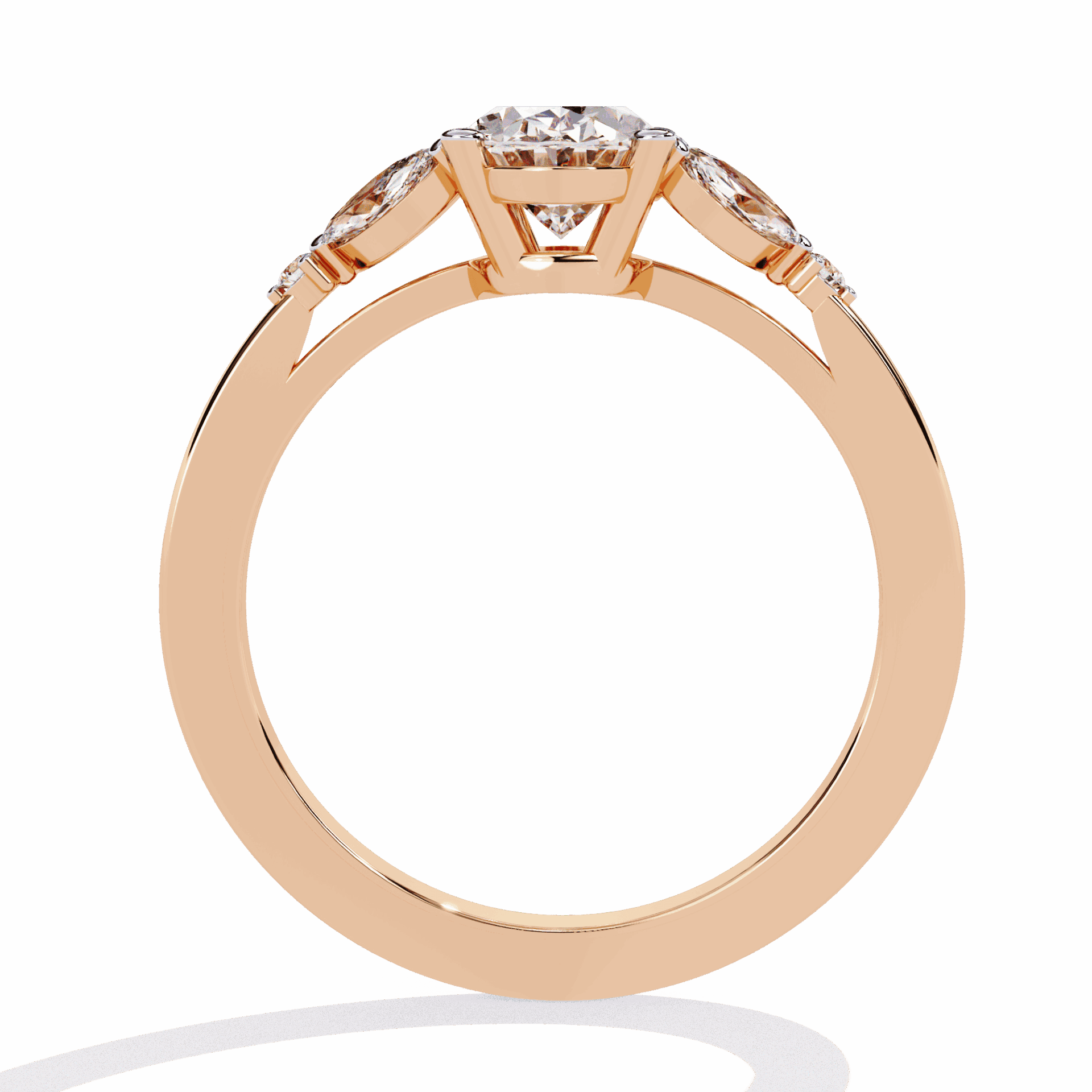 1.25 Carat Oval Minimal Statement Ring in Moissanite | House of Estara