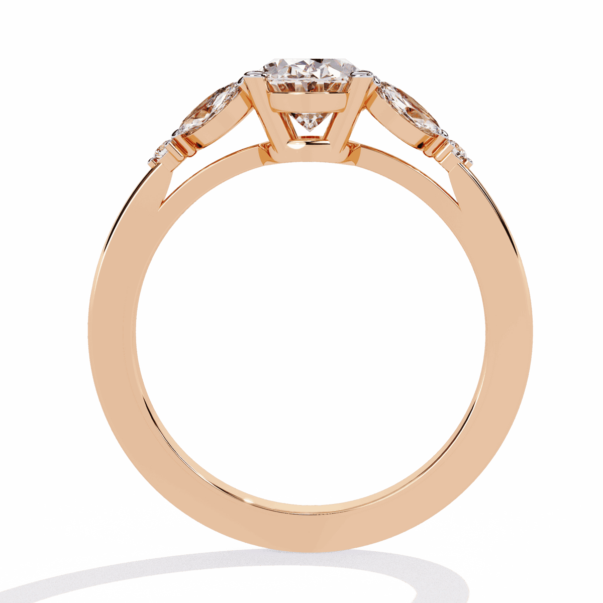 1.25 Carat Oval Minimal Statement Ring in Moissanite | House of Estara