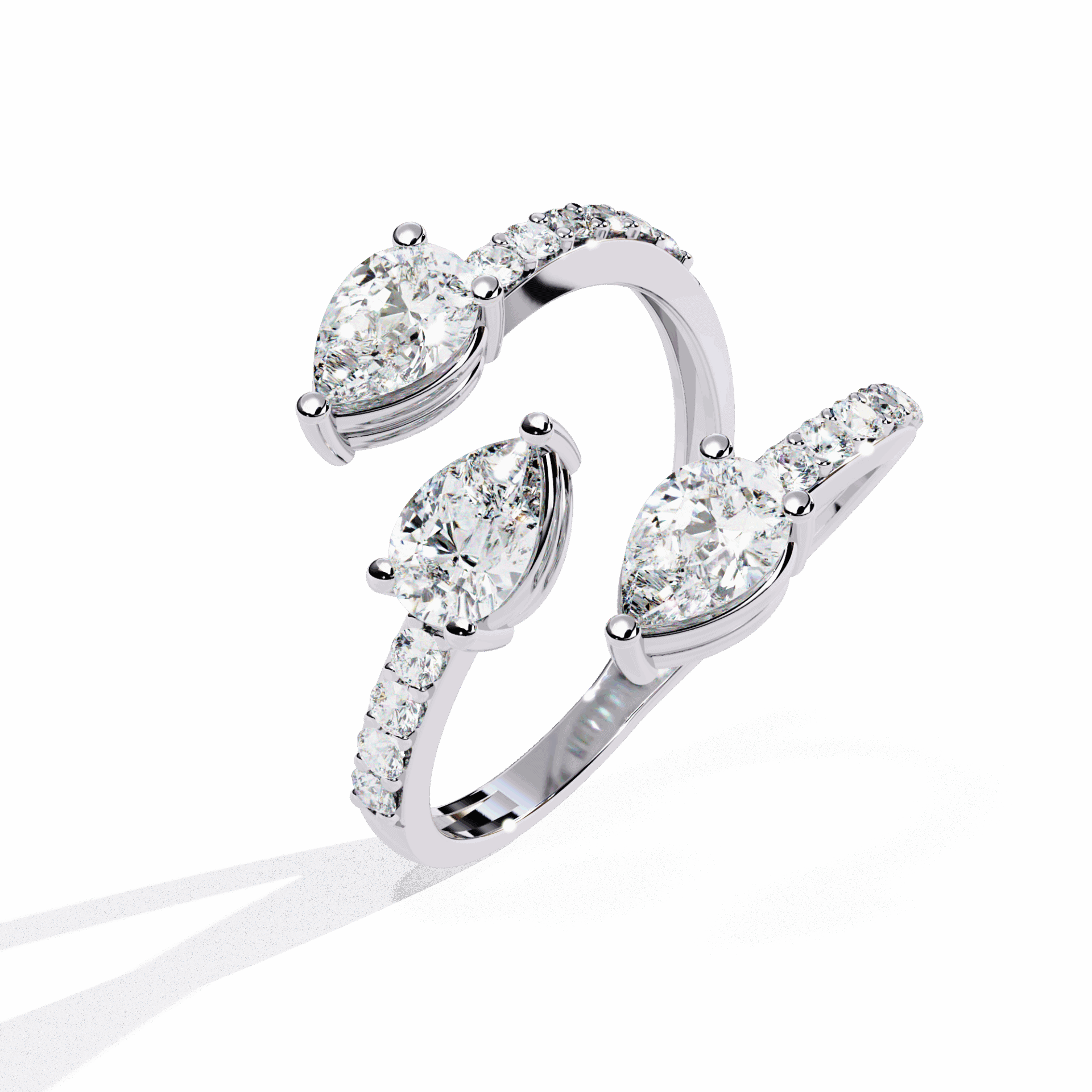 1.25 Carat Pear Modern Essential Ring in Moissanite | House of Estara