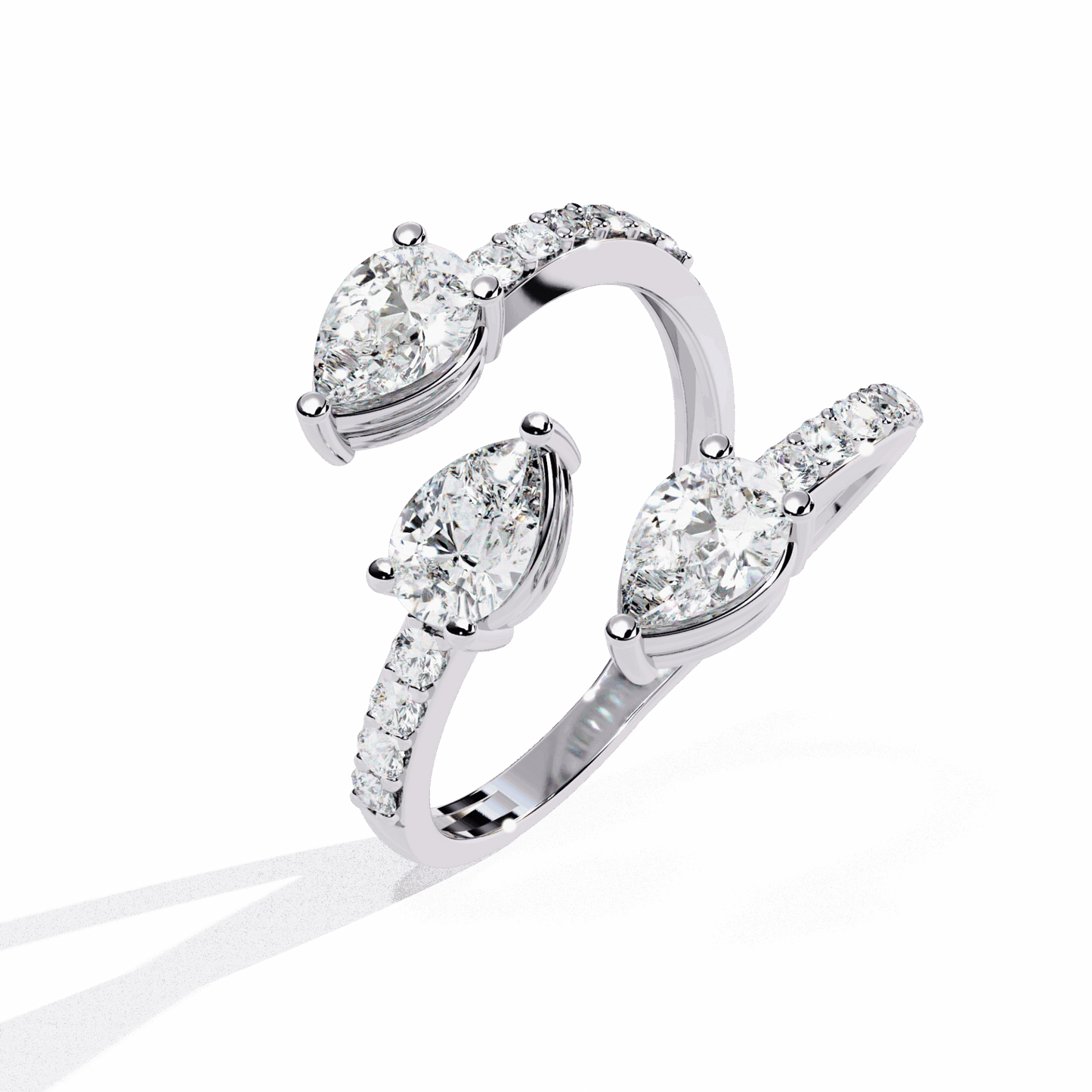 1.25 Carat Pear Modern Essential Ring in Moissanite | House of Estara