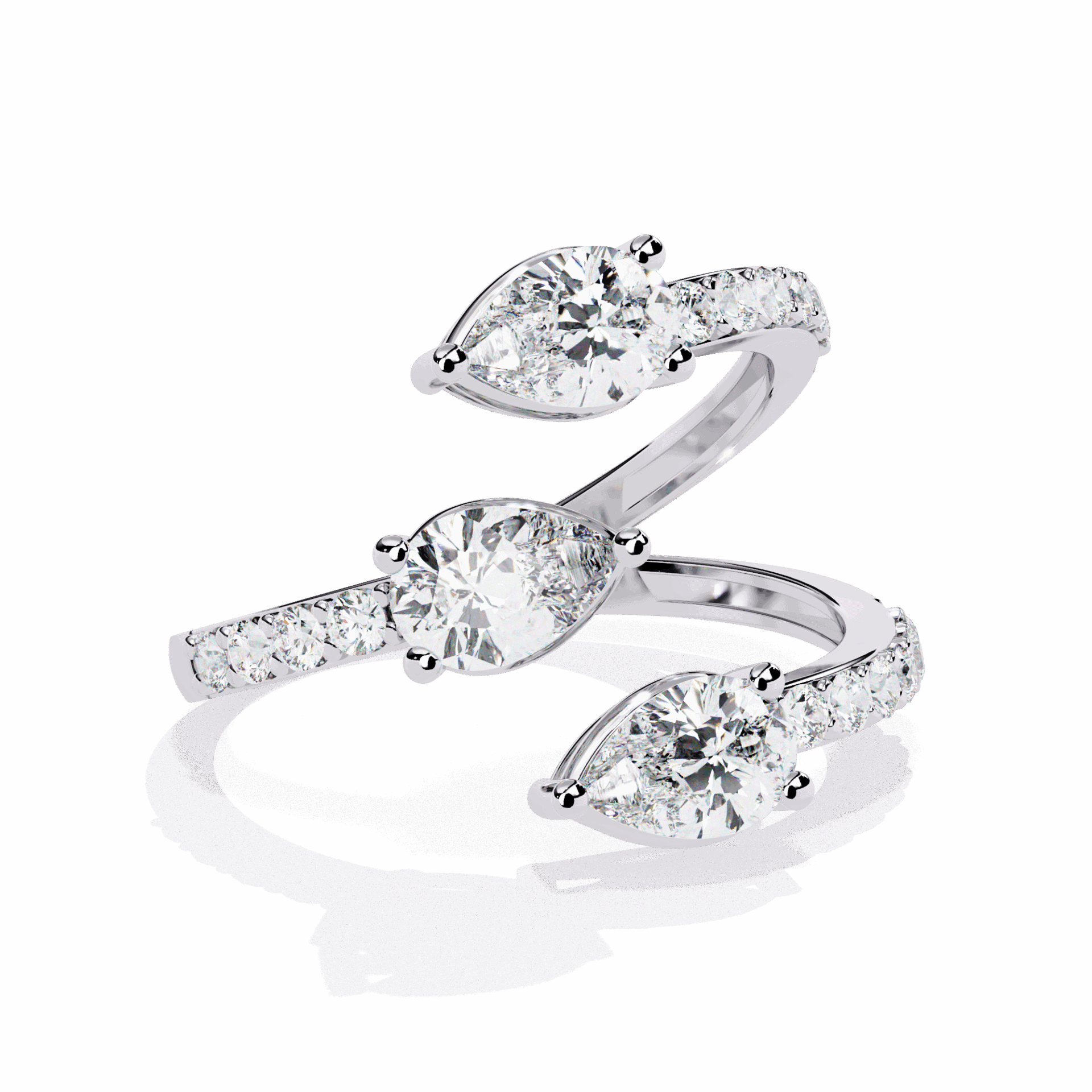 1.25 Carat Pear Modern Essential Ring in Moissanite | House of Estara