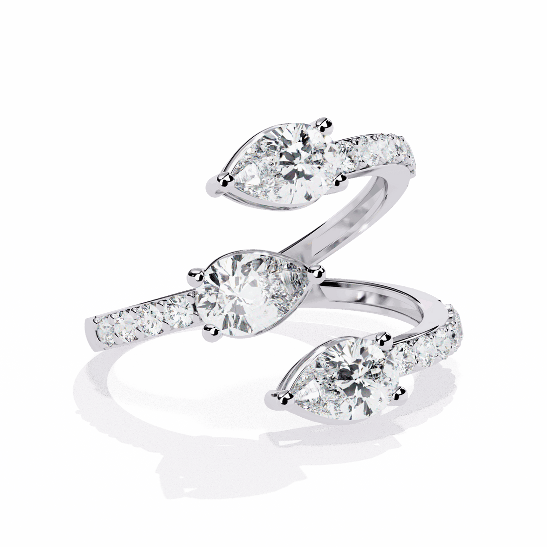 1.25 Carat Pear Modern Essential Ring in Moissanite | House of Estara