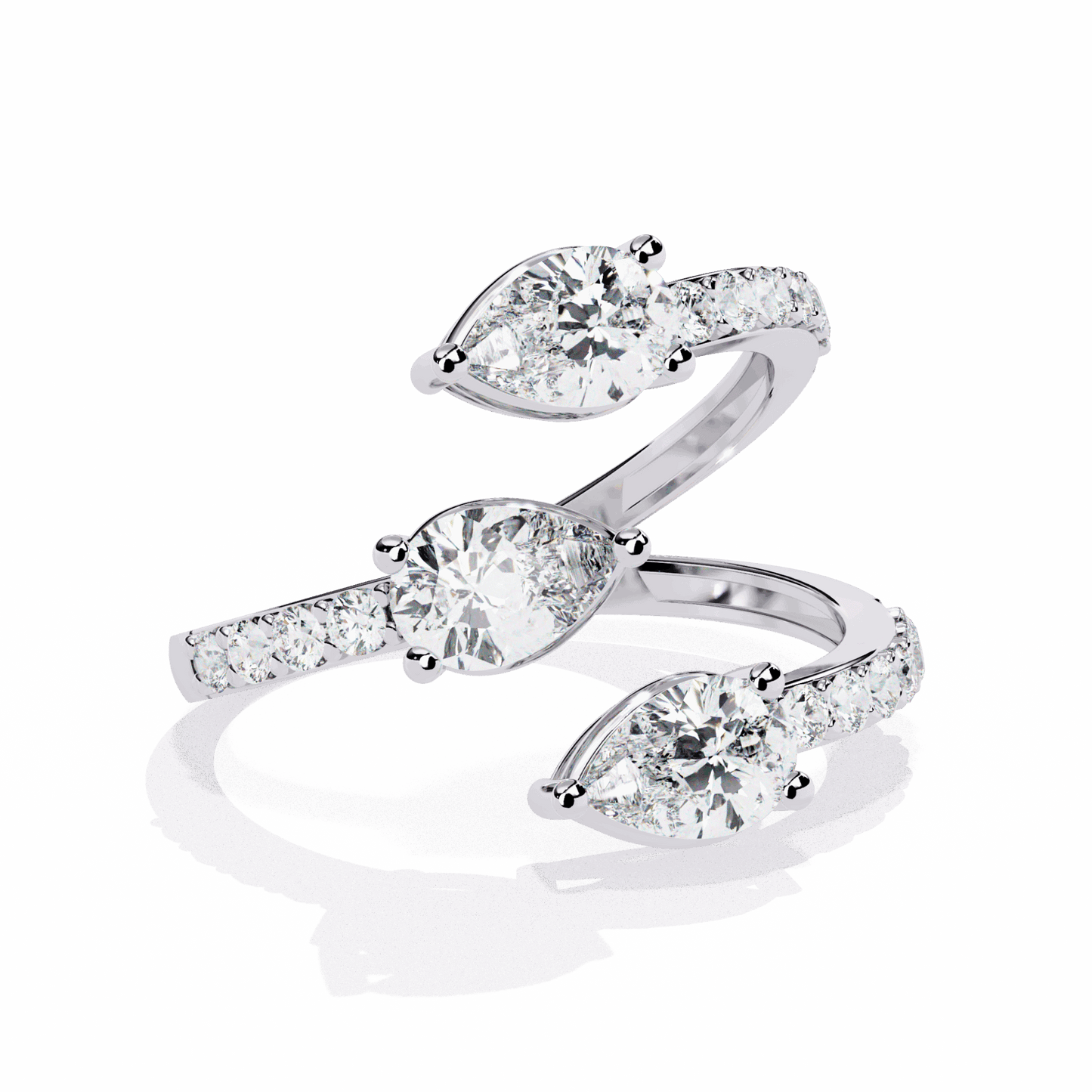 1.25 Carat Pear Modern Essential Ring in Moissanite | House of Estara