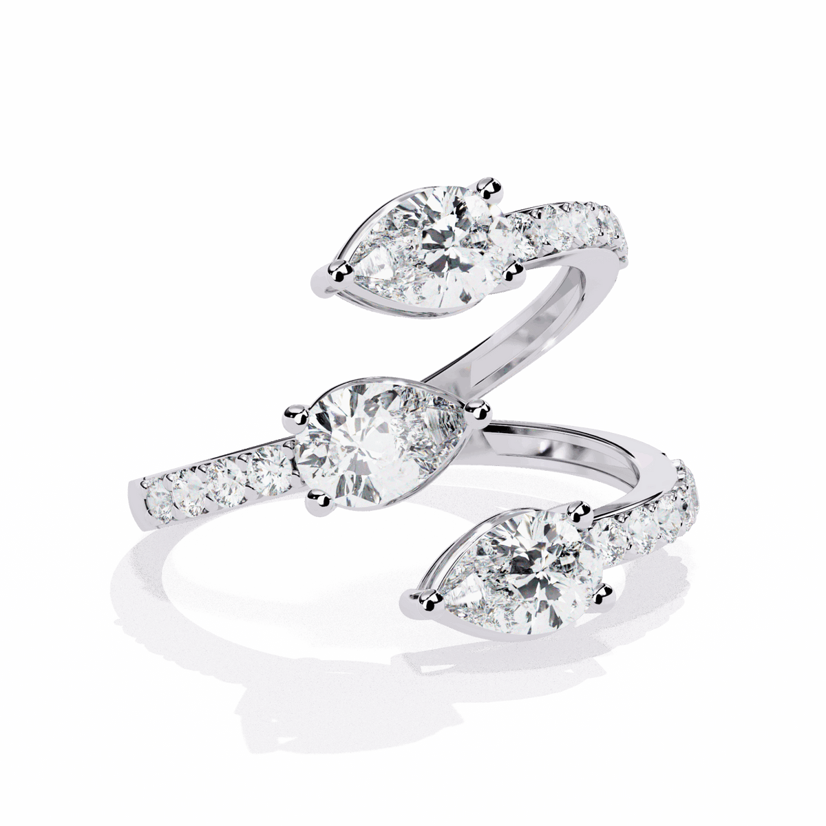1.25 Carat Pear Modern Essential Ring in Moissanite | House of Estara