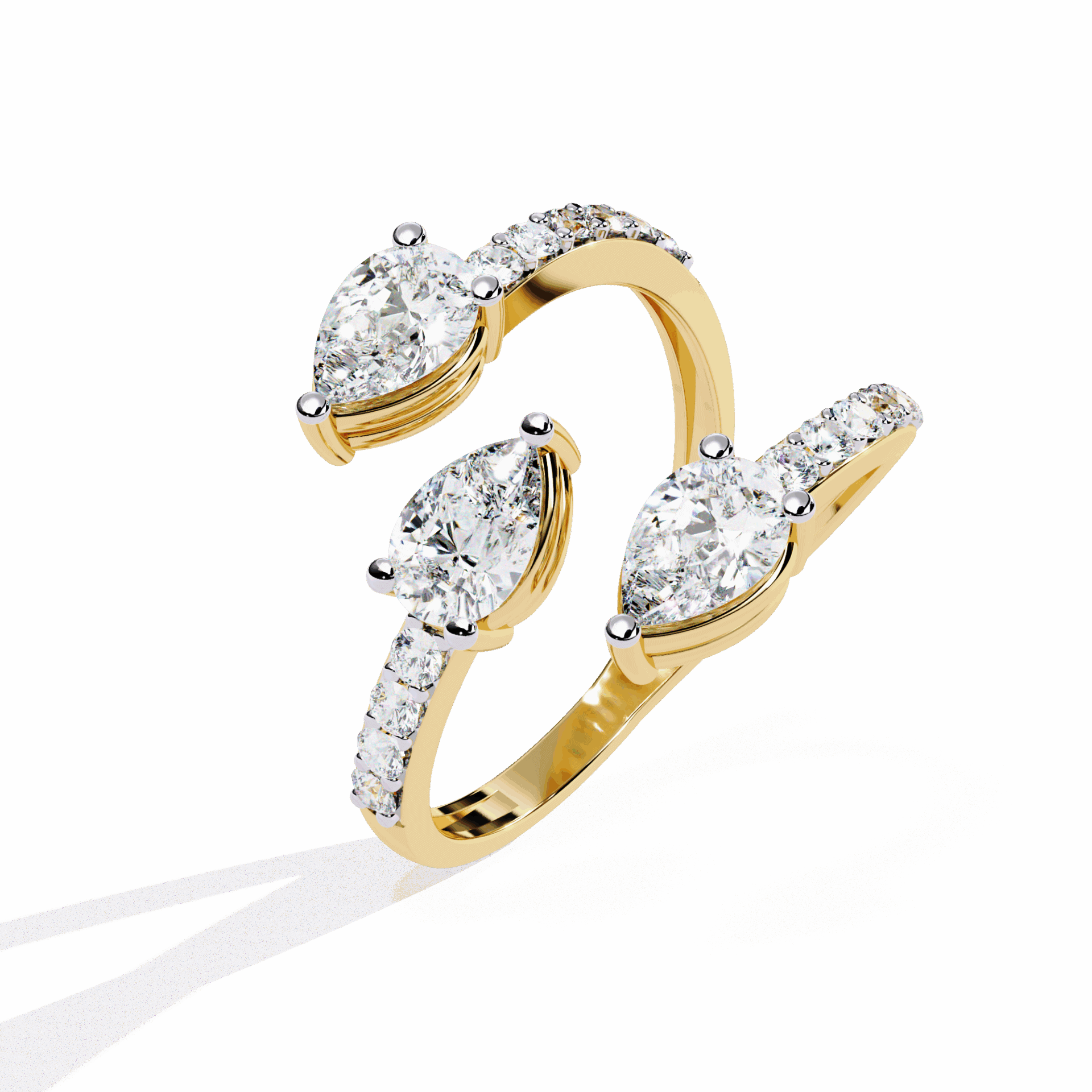 1.25 Carat Pear Modern Essential Ring in Moissanite | House of Estara