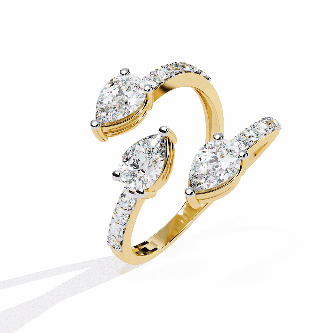 1.25 Carat Pear Modern Essential Ring in Moissanite | House of Estara