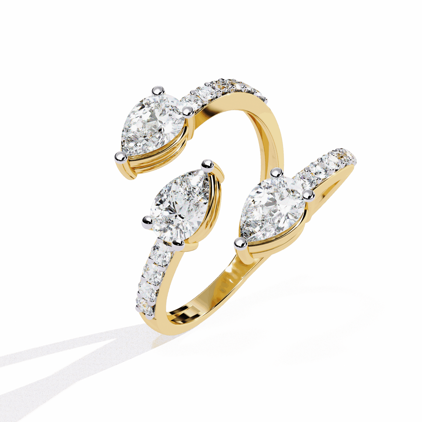 1.25 Carat Pear Modern Essential Ring in Moissanite | House of Estara