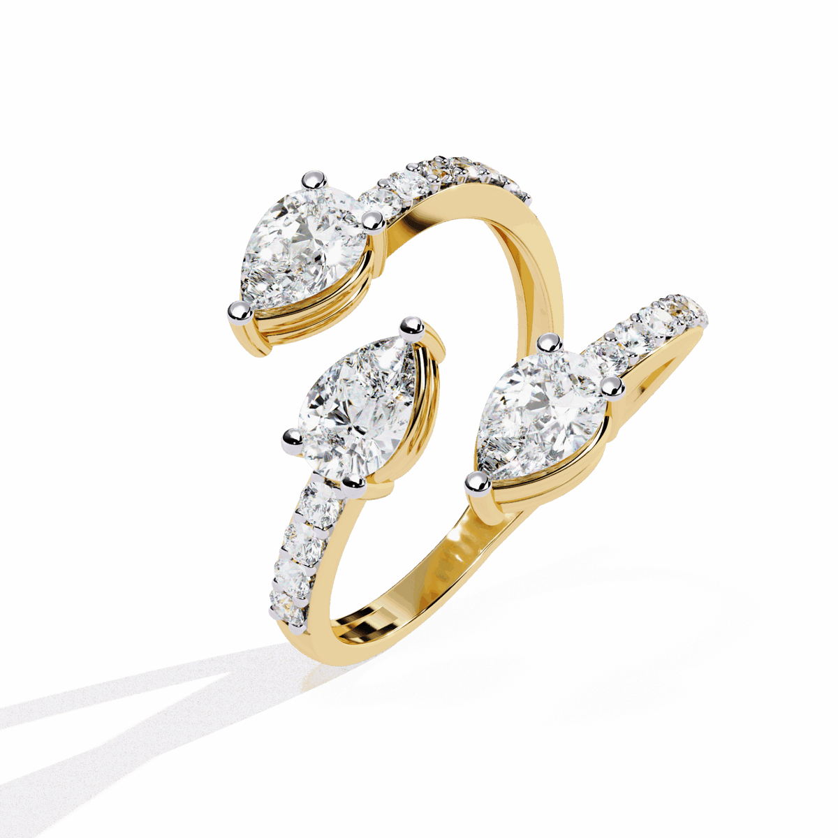 1.25 Carat Pear Modern Essential Ring in Moissanite | House of Estara