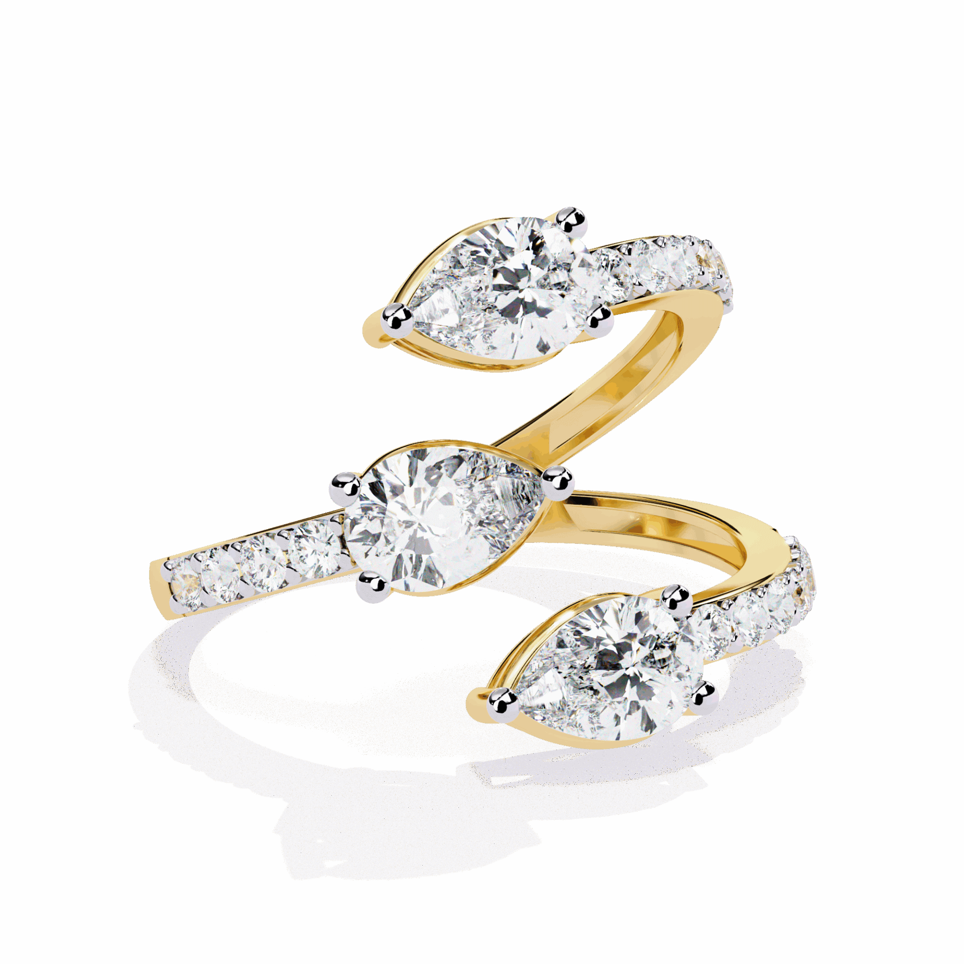 1.25 Carat Pear Modern Essential Ring in Moissanite | House of Estara