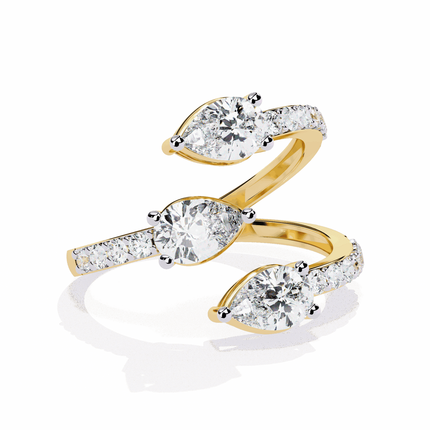 1.25 Carat Pear Modern Essential Ring in Moissanite | House of Estara